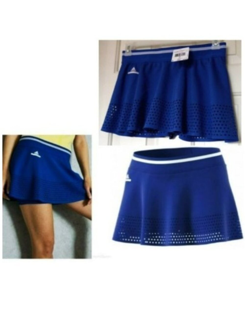 Nwt Adidas Stella McCartney Laser Blue tennis Skort Skirt Shorts XS